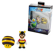 Super Mario Galaxy 2 Bee Mario and Mushroom Figure, Not Mint